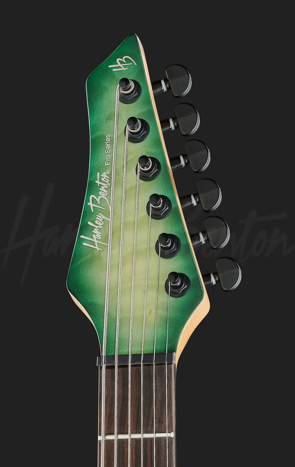 Harley Benton Amarok-BT EGNT E-Gitarre Bariton Quilted Burst