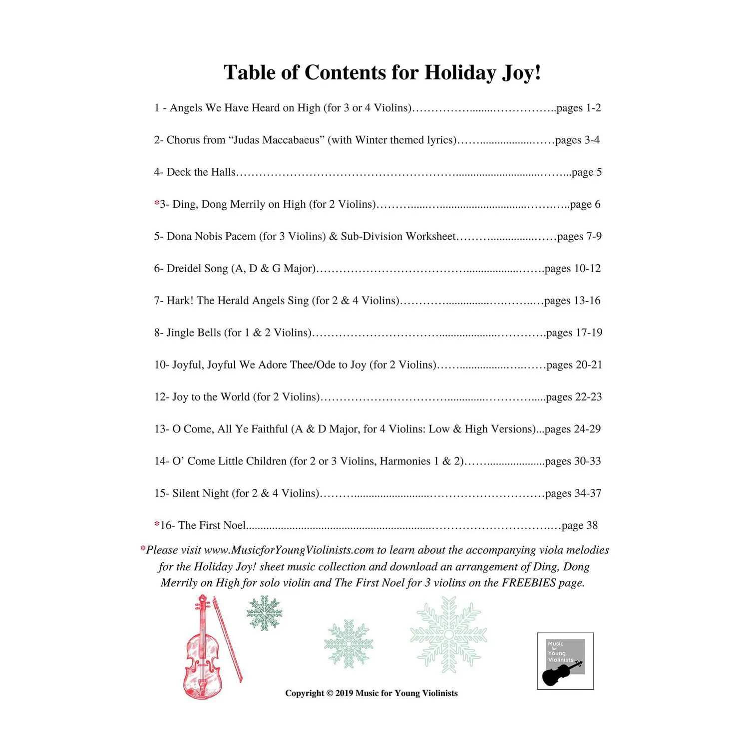 Figi Holiday Joy Violinenoten 1-4 Violinen PDF Download