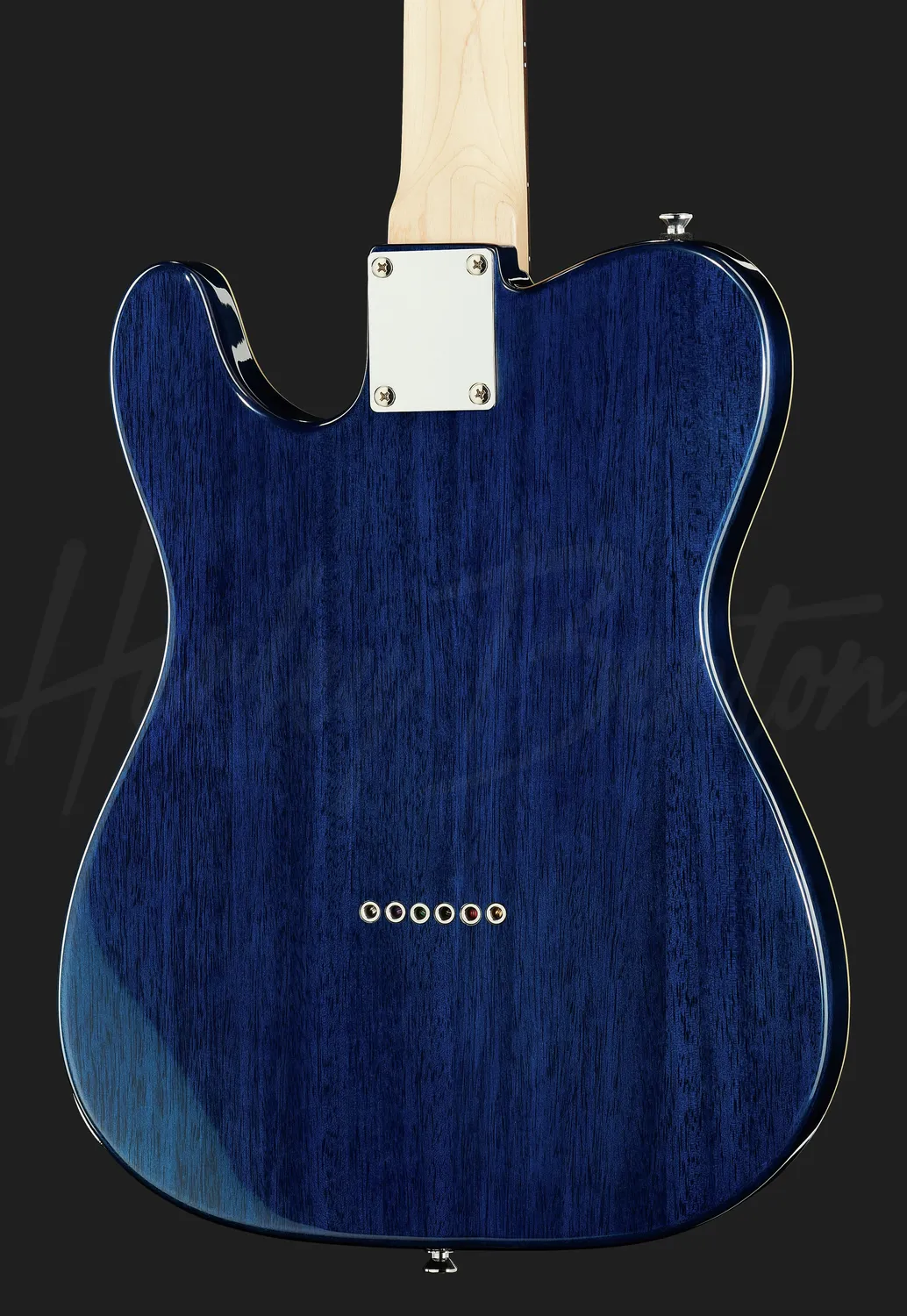 Harley Benton Classic TE-90QM E-Gitarre Trans Blue F-Hole