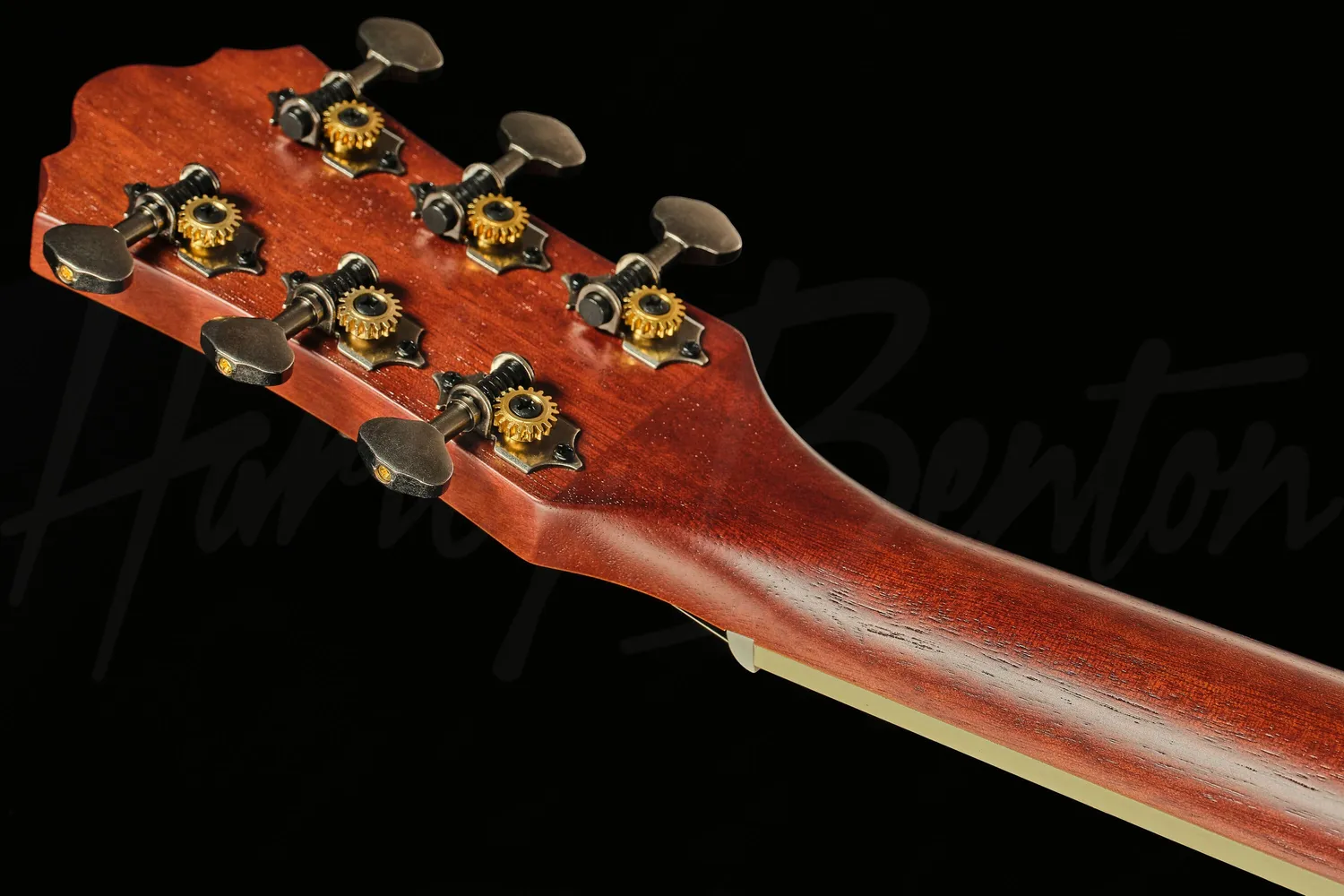 Harley Benton Bluegrass HBJ-45E Westerngitarre schwarz Tonabnehmer