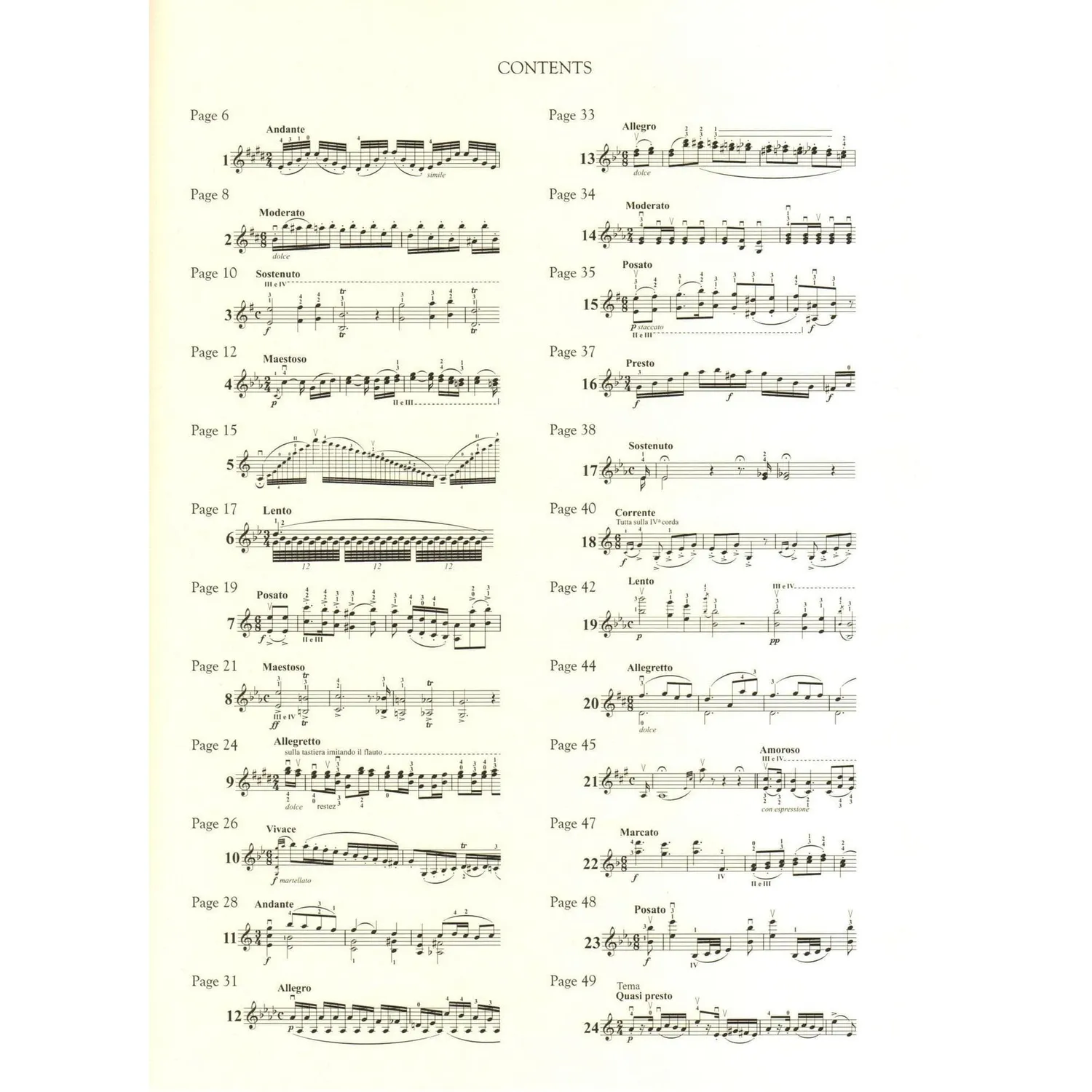 Paganini 24 Caprices Op. 1 Violinnoten Urtext Granat