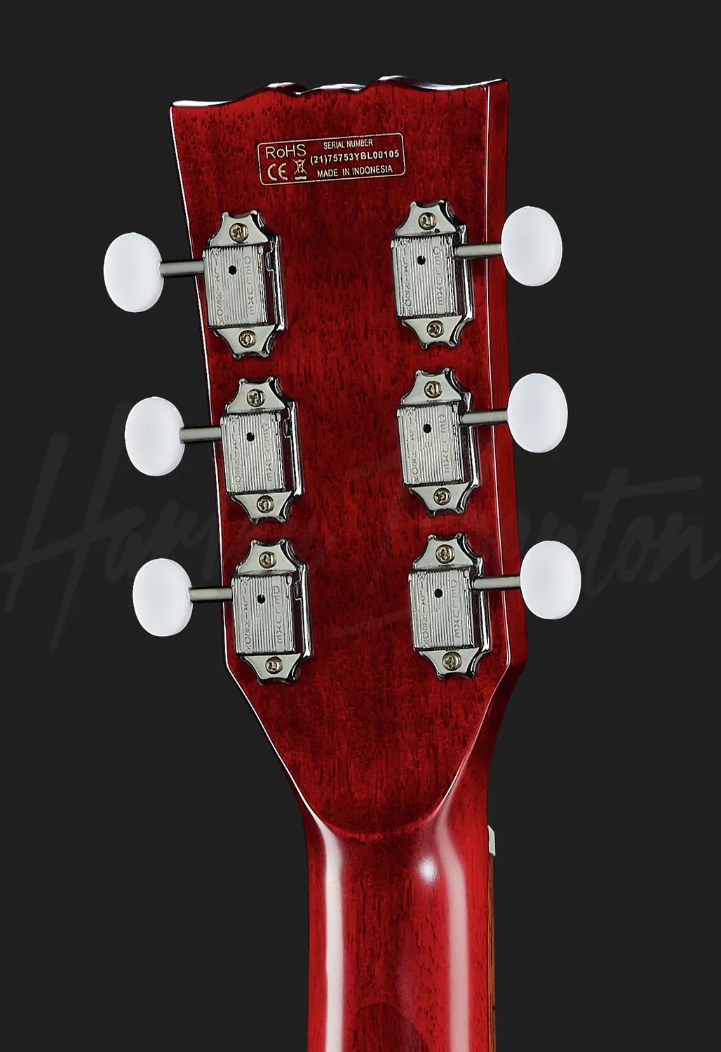 Harley Benton DC-Junior E-Gitarre Faded Cherry P90