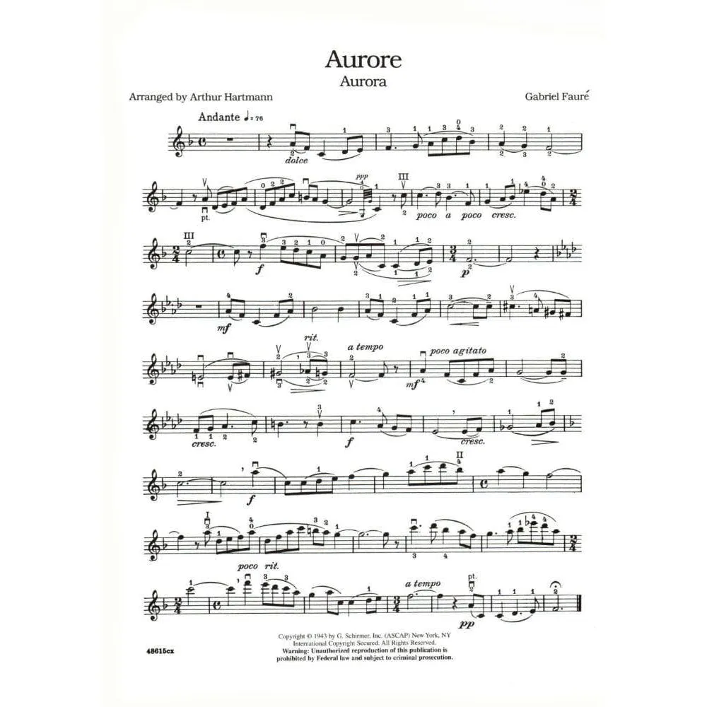 G. Schirmer All Time Favorite Violin Solos Geigennoten Klavier