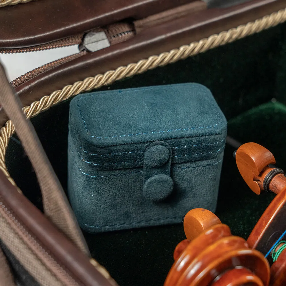 Shar Music Mini Schmuckkästchen Instrumentenkoffer Samt Blau