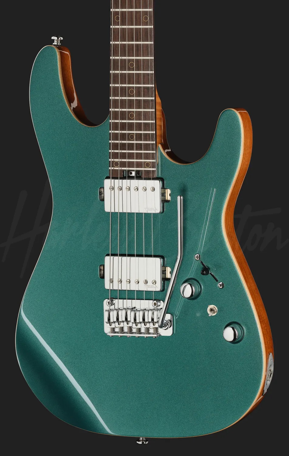 Harley Benton Progressive Fusion-IV HH RW JM E-Gitarre Jade Metallic