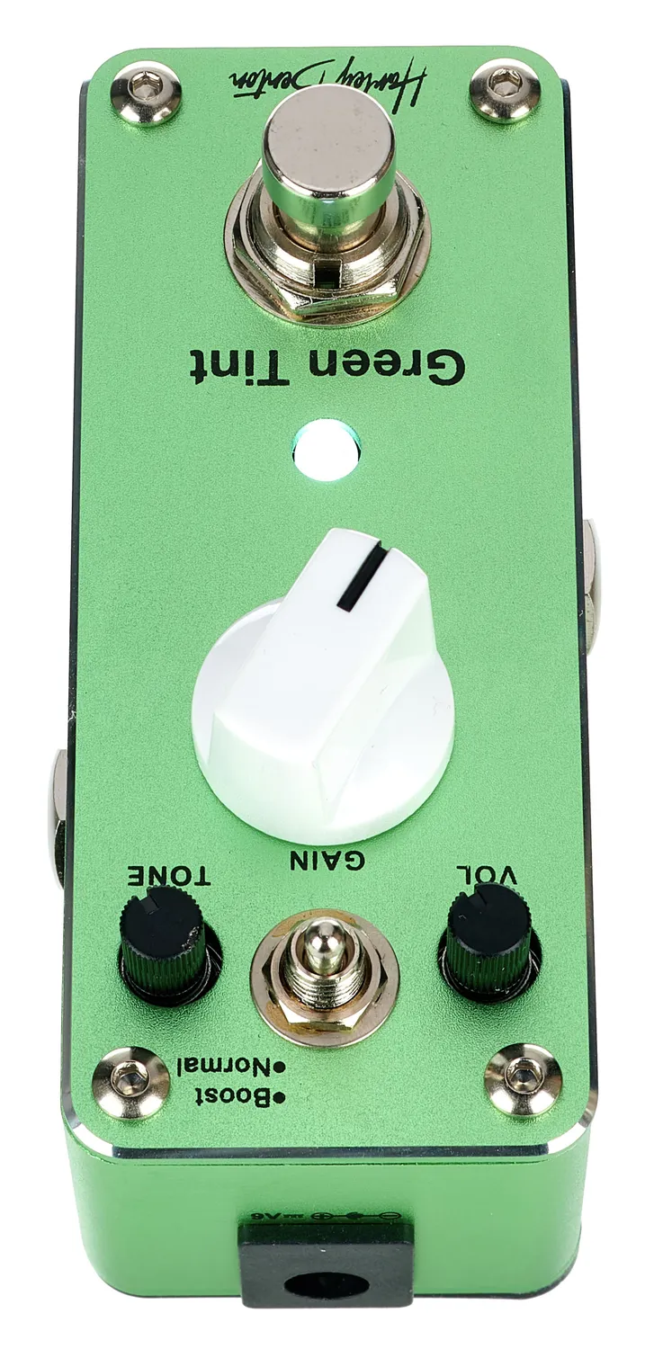 Harley Benton MiniStomp Green Tint Overdrive Effektpedal
