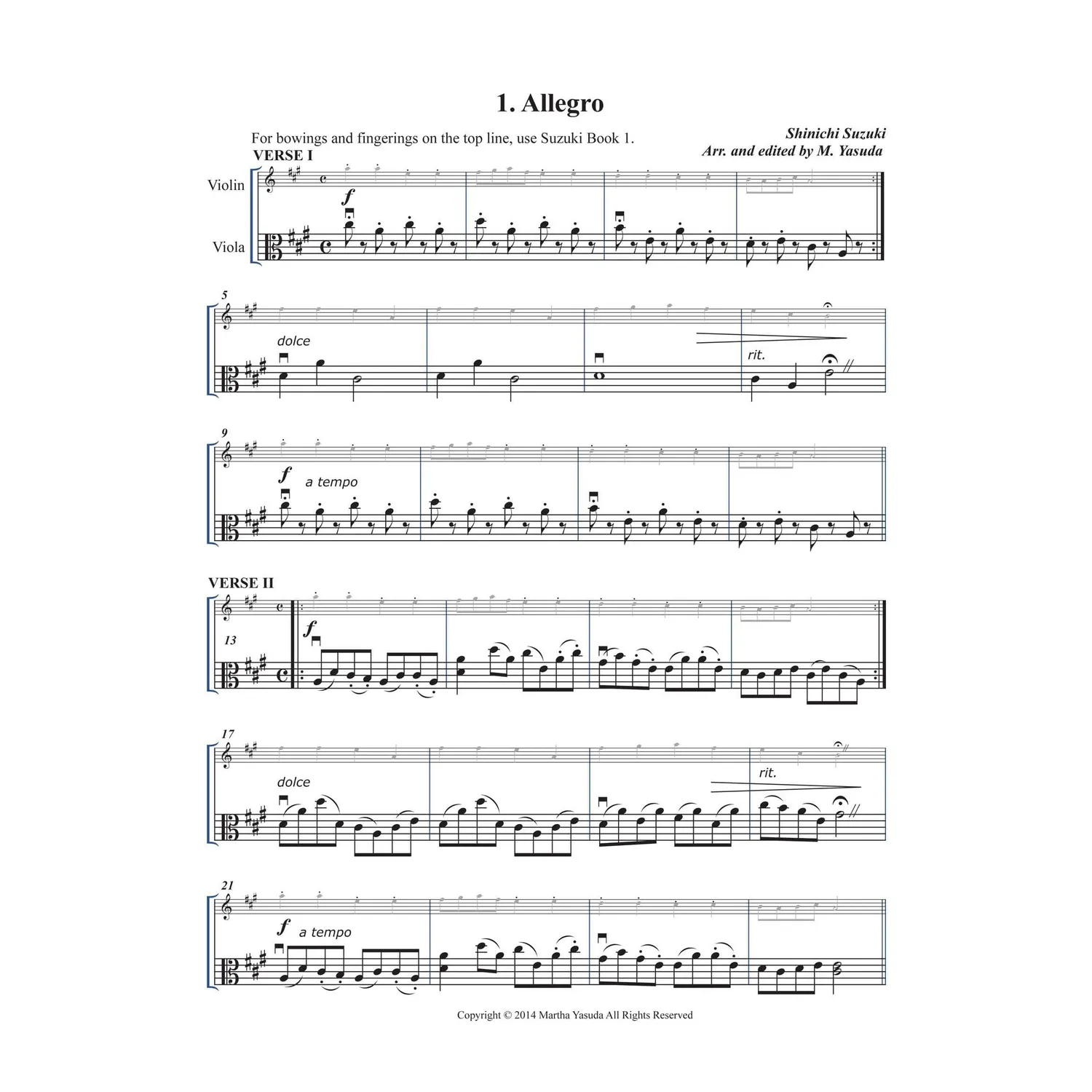 Shar Music Folk Song Melodies Noten Violine Viola Download
