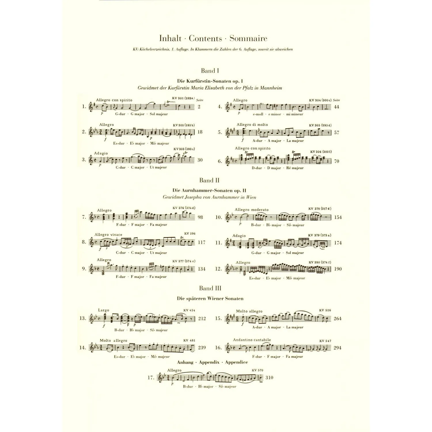 Mozart Violinsonaten Band 3 Violine Klavier Henle Urtext