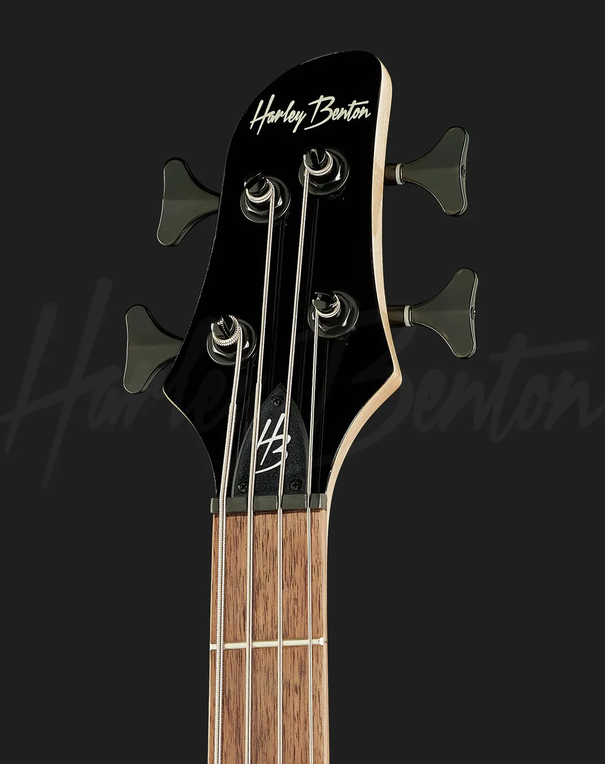 Harley Benton Pro B-450 E-Bass Black 24 Bünde