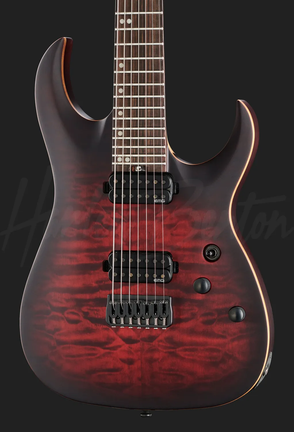 Harley Benton Progressive Amarok-7 E-Gitarre BKRD 7-saitig