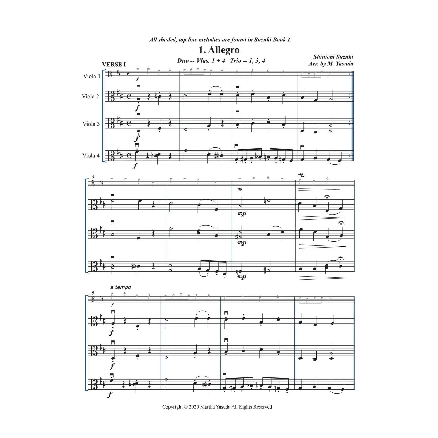 Yasuda Timeless Melodies Vol.1 Violine Viola Download