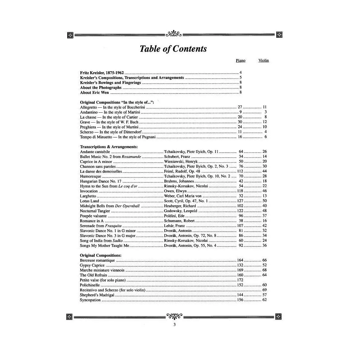 Carl Fischer Kreisler Collection Vol.2 Noten Violine Klavier Stücke