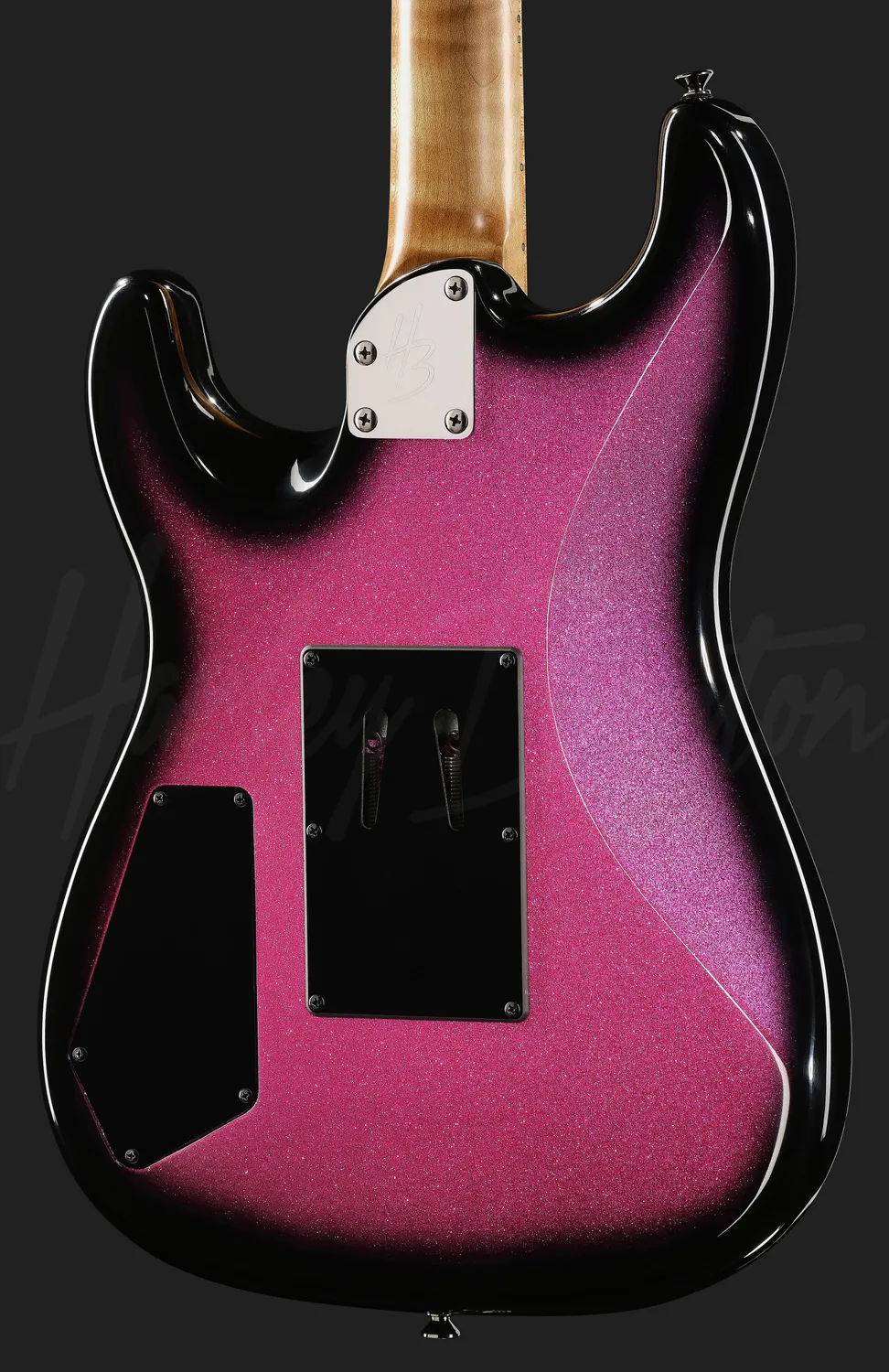 Harley Benton Rock ST-80FR MN HH E-Gitarre Pink Sparkle Floyd Rose