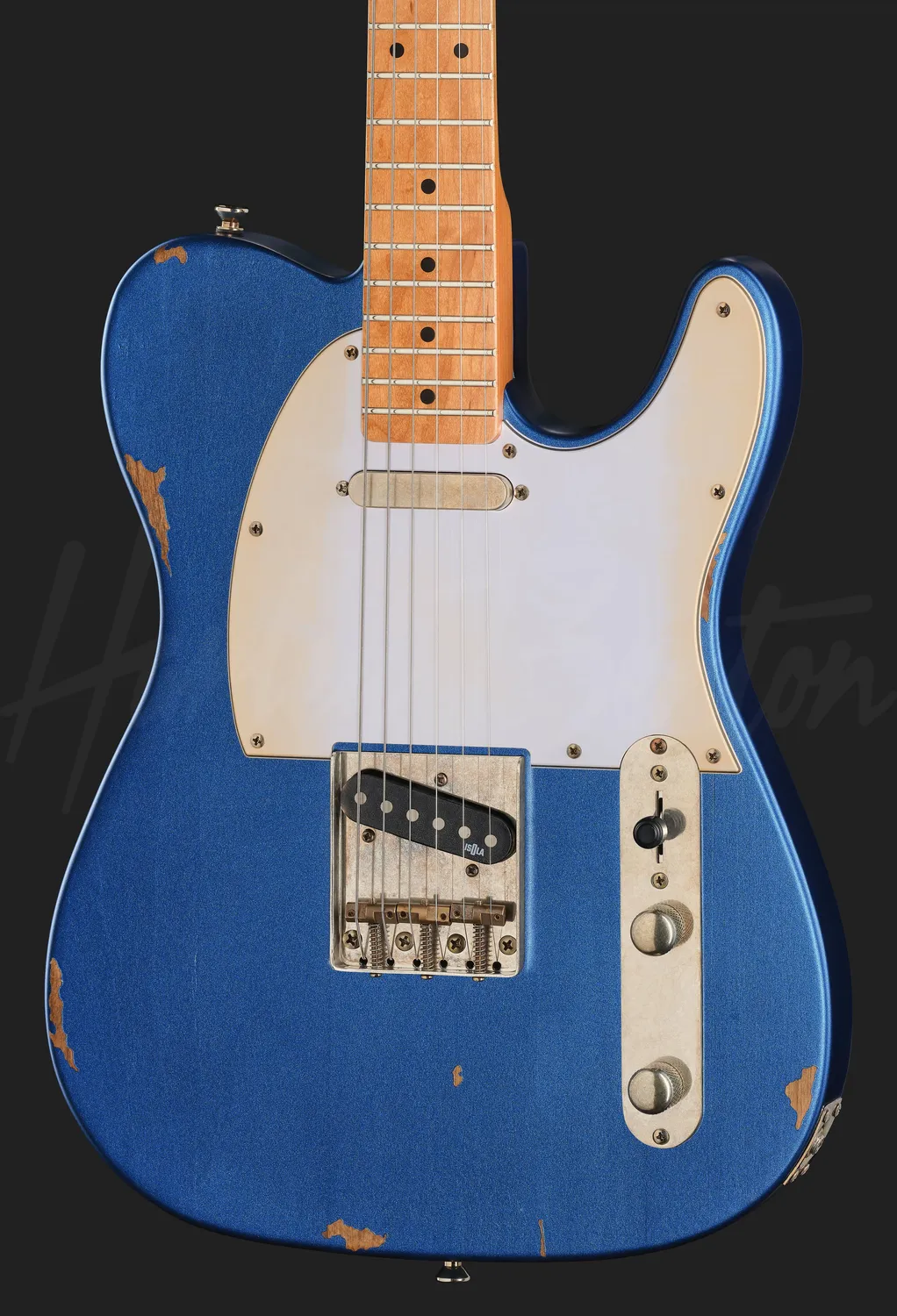 Harley Benton TE-62LA MN E-Gitarre Lake Placid Blue aged