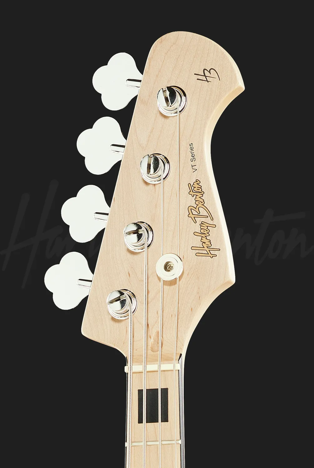 Harley Benton Vintage JB-75MN E-Bass Schwarz Esche