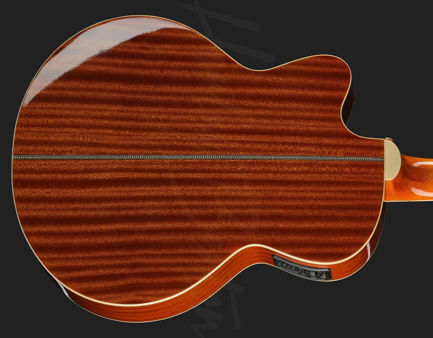 Harley Benton B-35 Akustikbass 5-saitig Natur Mahagoni