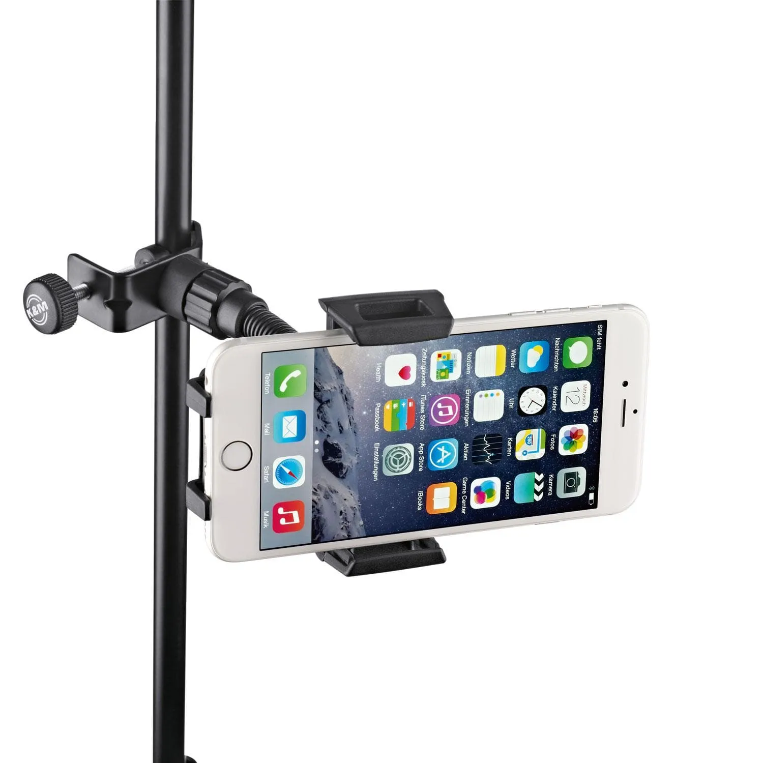 K&M Smartphone-Halter Universal Klemmhalter bis 8,4 cm Breite
