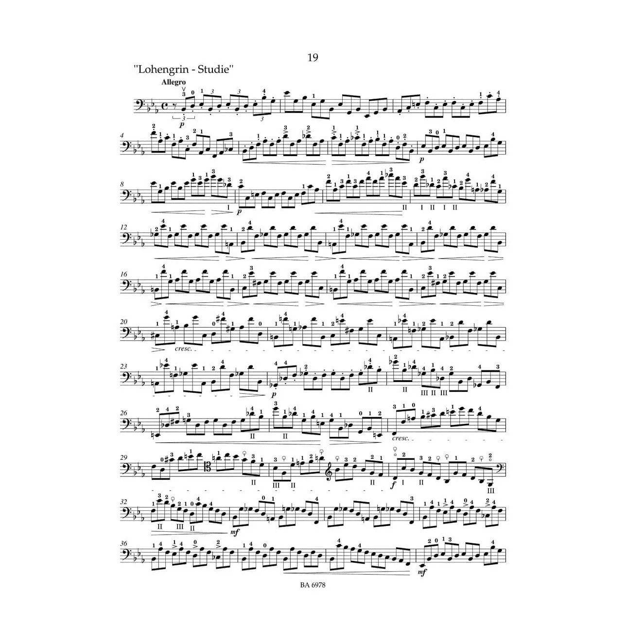 Bärenreiter Popper op. 73 Cello-Etüden Urtext