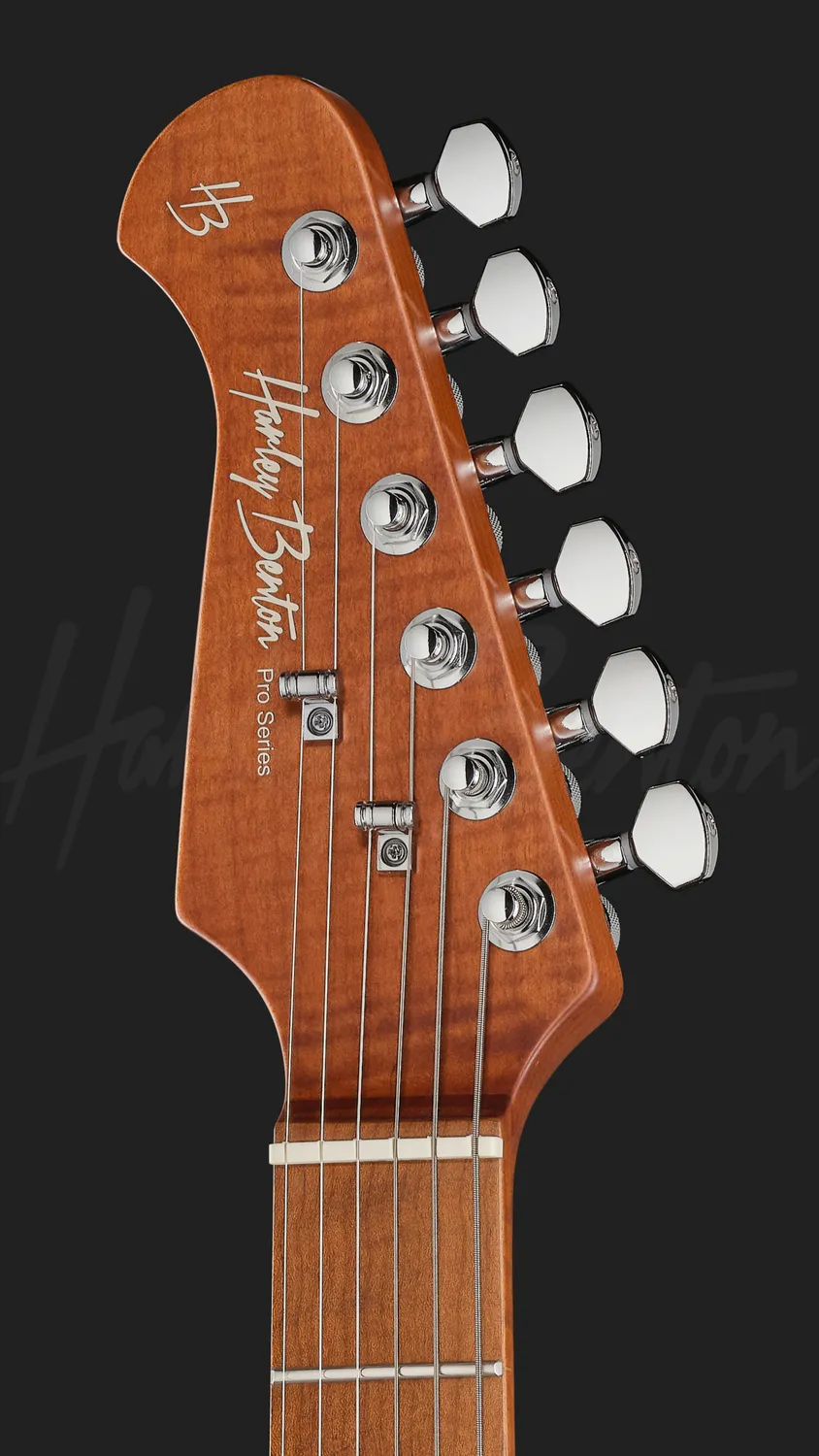 Harley Benton Fusion-IV HSS LH E-Gitarre Linkshänder blau