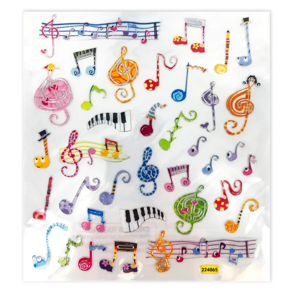 Shar Music Music Notation Sticker bunt fürs Notenheft