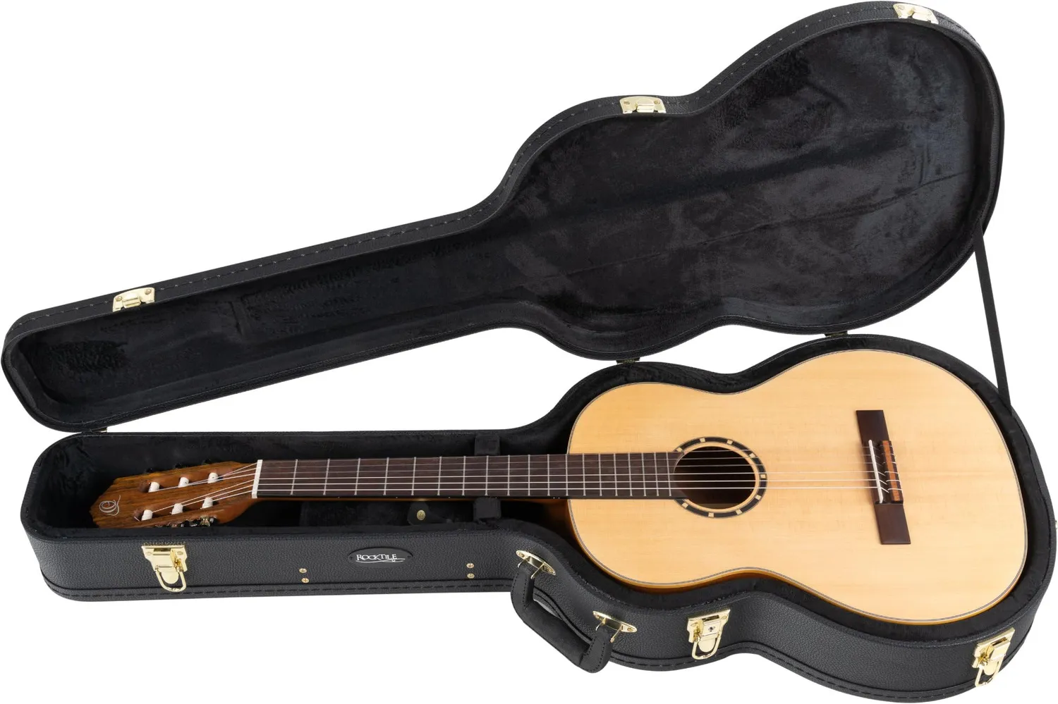 Rocktile Gitarrenkoffer Konzertgitarre 4/4 Hartschale