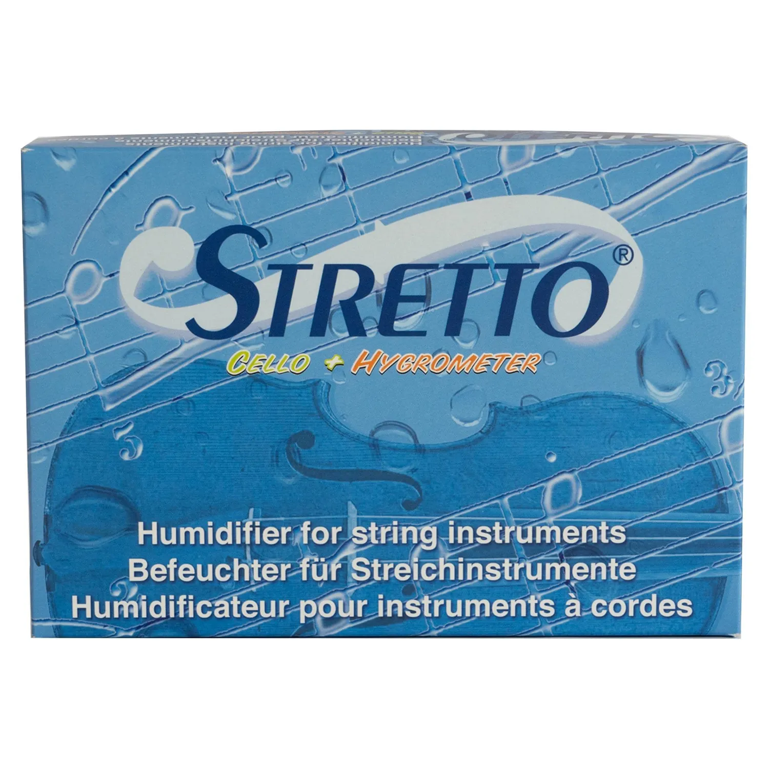 Stretto Befeuchter mit Hygrometer für Cello