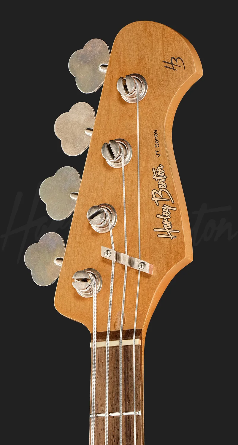 Harley Benton JB-62LA E-Bass Lake Placid Blue Erle Aged