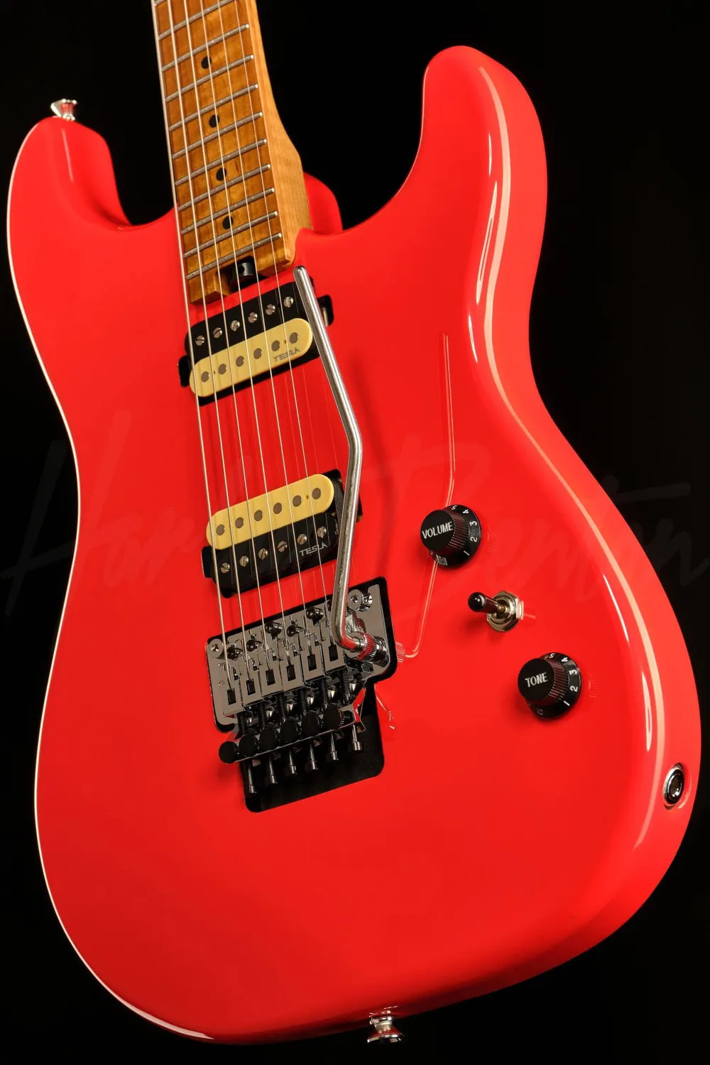 Harley Benton ST-80FR MN HH E-Gitarre Radiant Red
