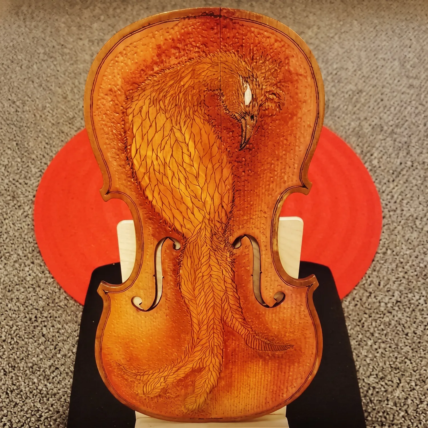 Shar Violin Top Geschenkplakette Fichte Geschenkbox