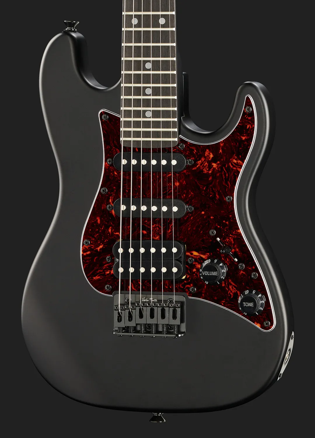 Harley Benton ST-Junior HSS 3/4 E-Gitarre Schwarz Kinder