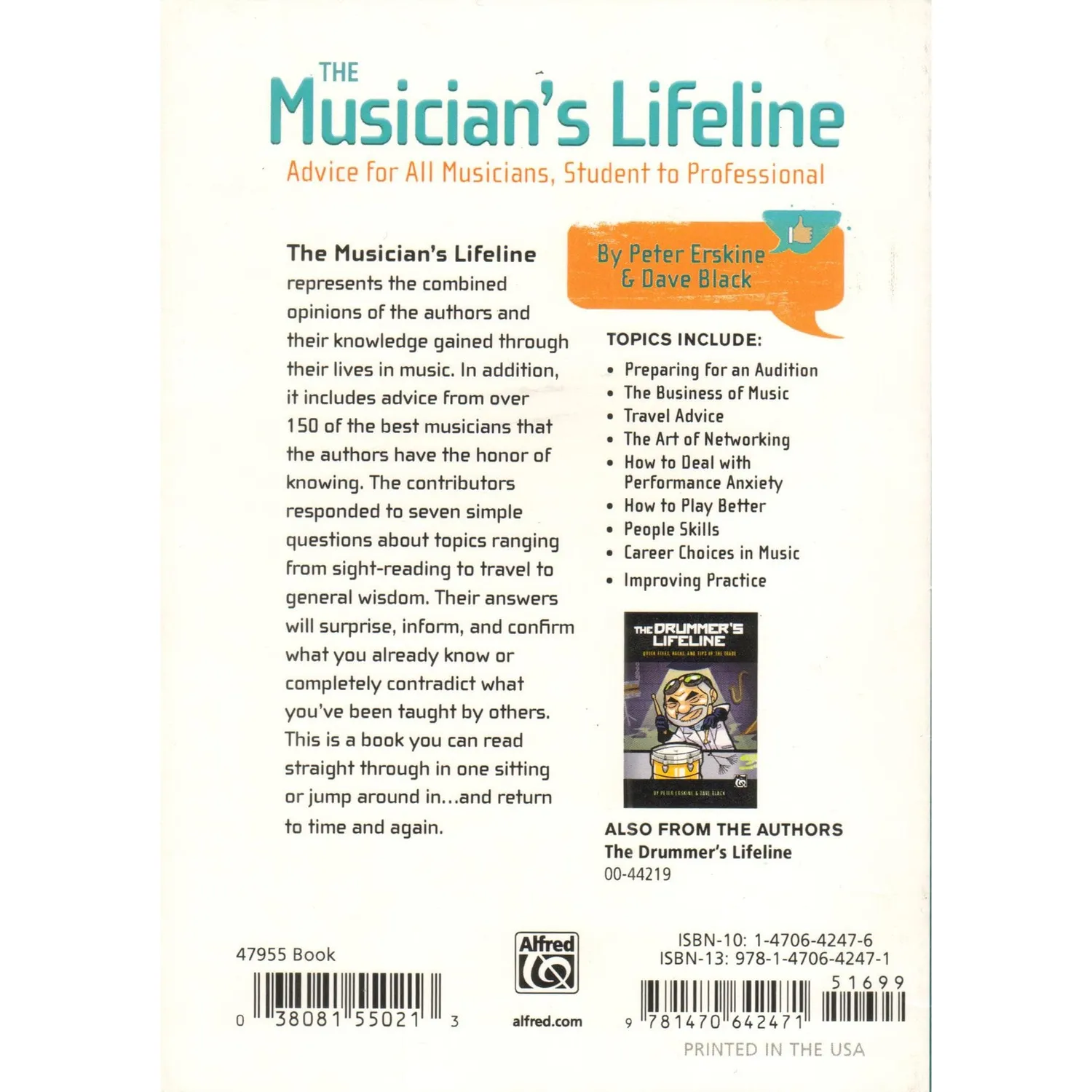 Shar Music Musician's Lifeline Buch Erskine Black Musikkarriere