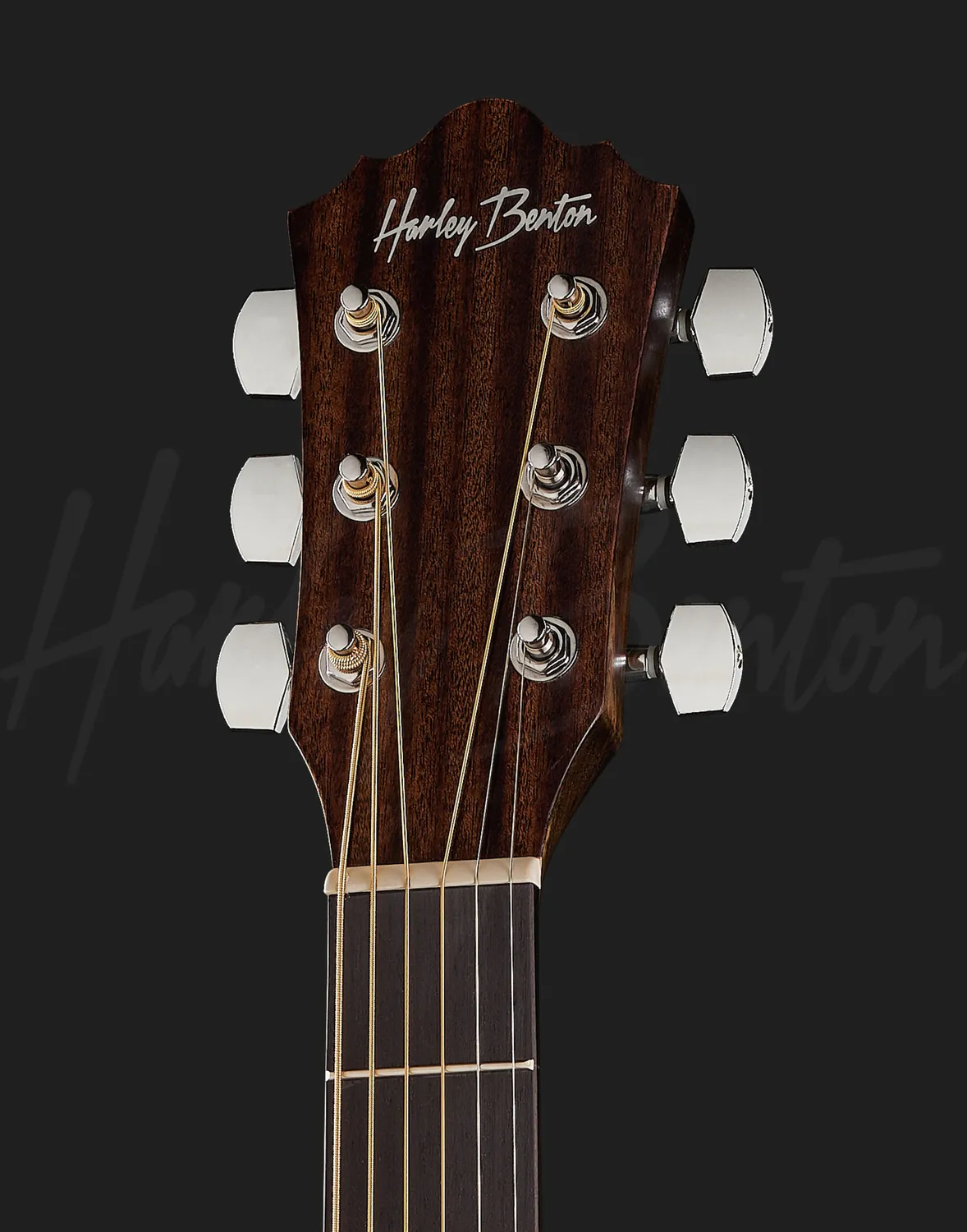 Harley Benton Delta Blues MJCE Westerngitarre Mahagoni