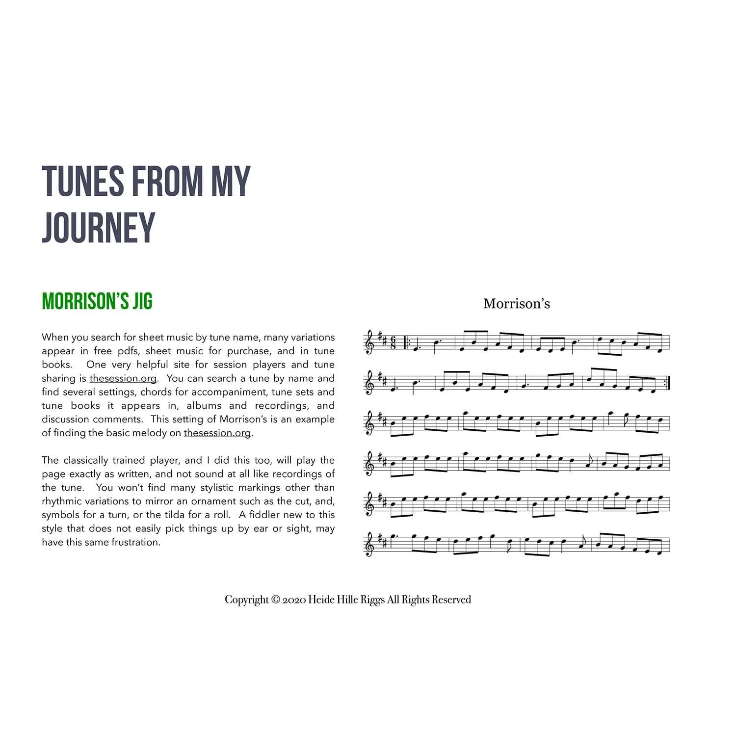Shar Music Riggs Fiddler's Full Circle Noten Violine Download