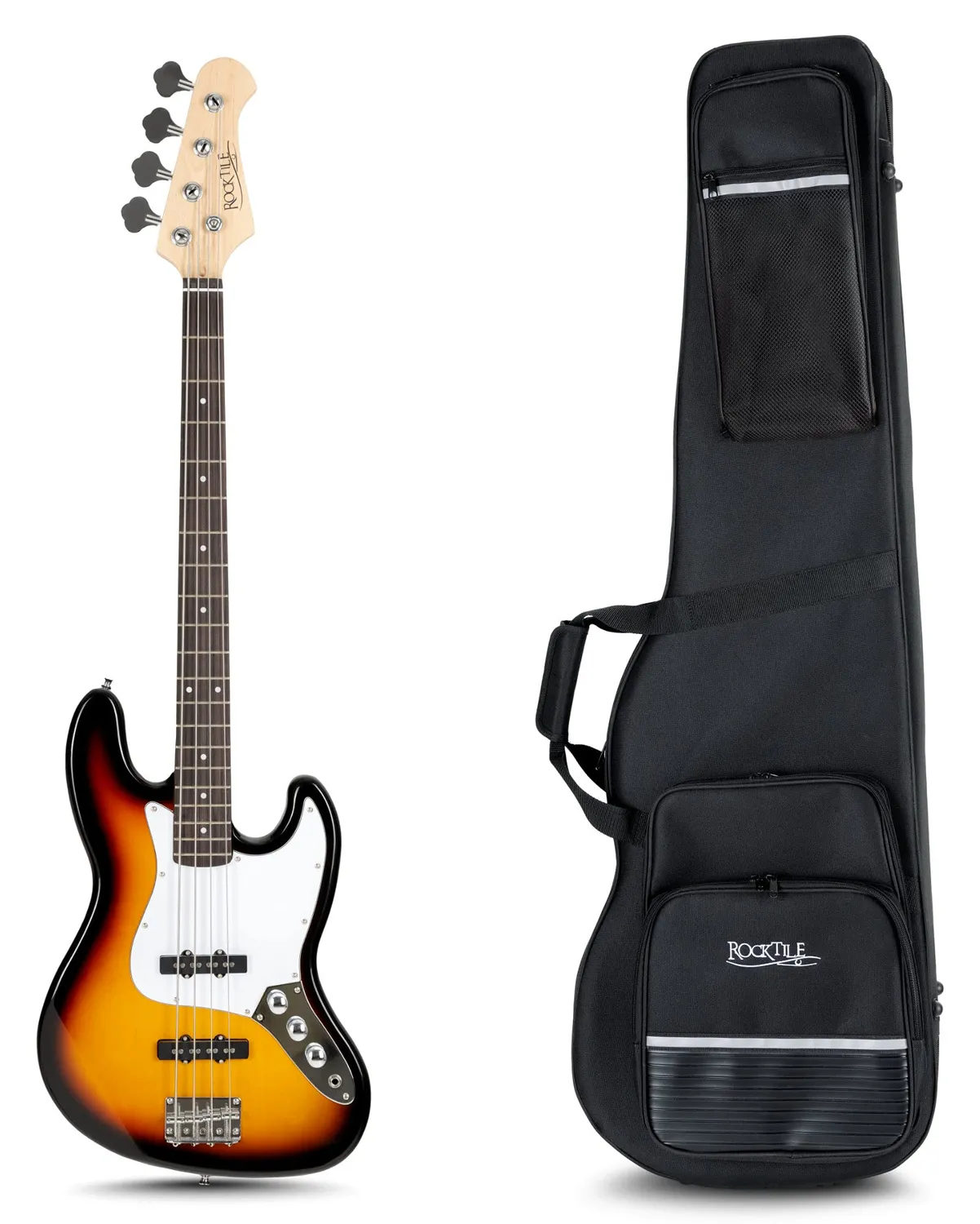 Rocktile Gitarrenleichtkoffer E-Bass Lightcase 120 cm schwarz