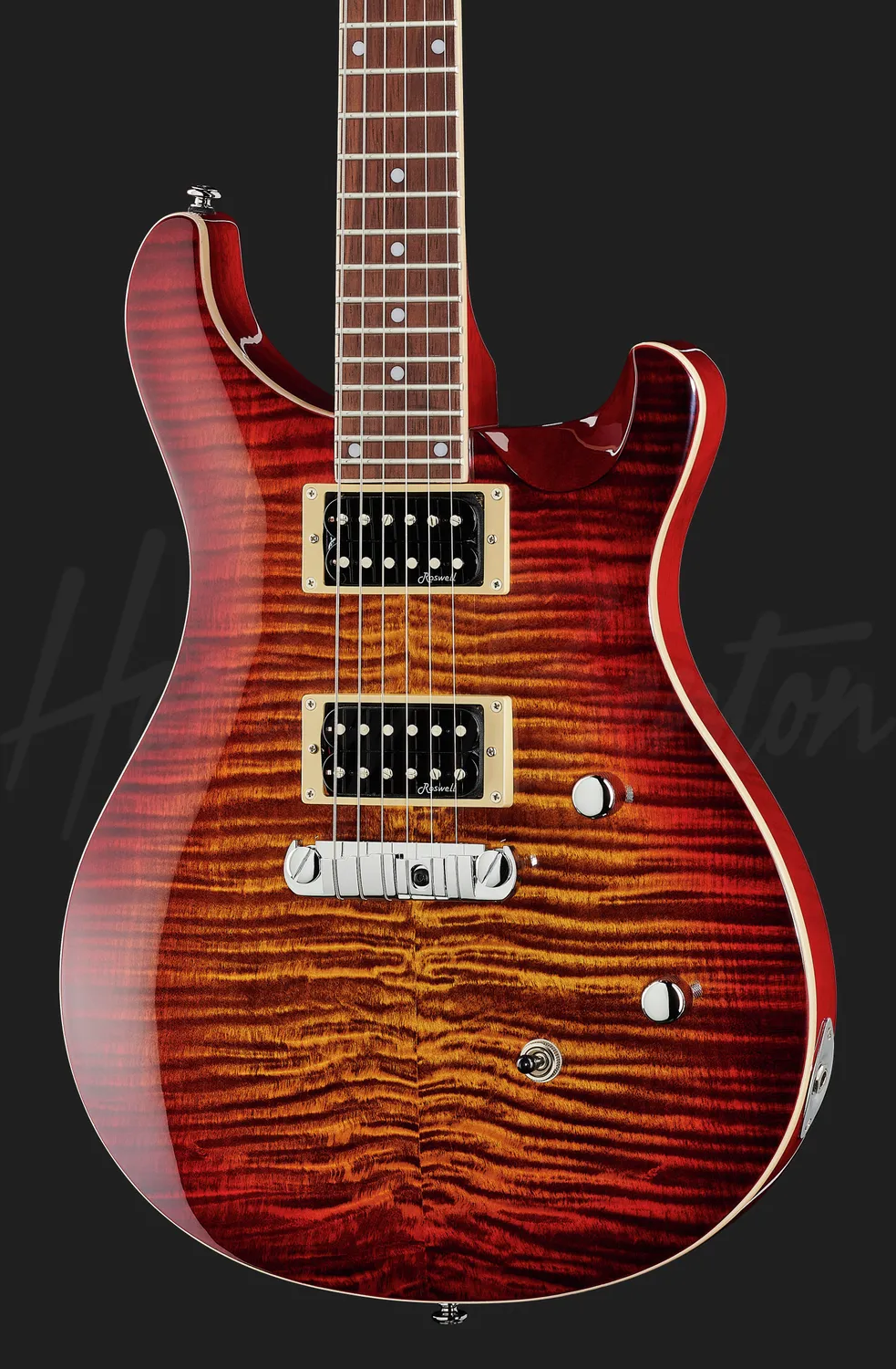 Harley Benton CST-24 Paradise Flame E-Gitarre massiv