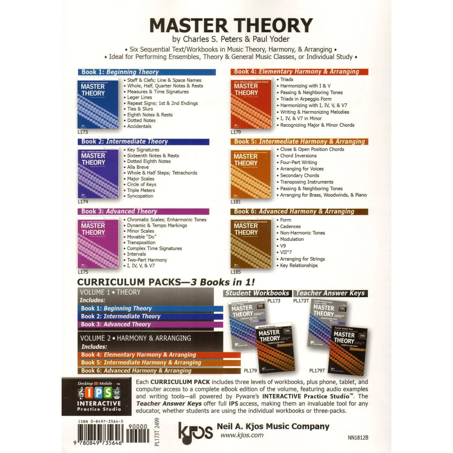 Kjos Master Theory Book 1 Lösungsheft Lehrer Peters Yoder
