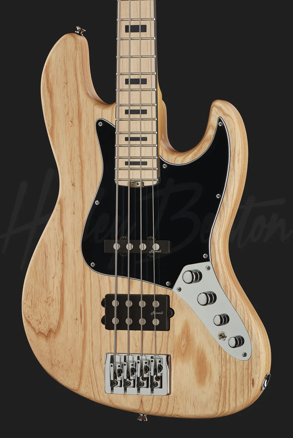 Harley Benton MJ-4MN E-Bass Natural Aktiv DAddario