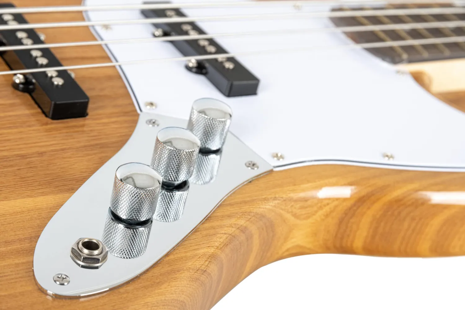 Rocktile Pro JB-30PR E-Bass Natur Esche Jazz-Style 4-saitig