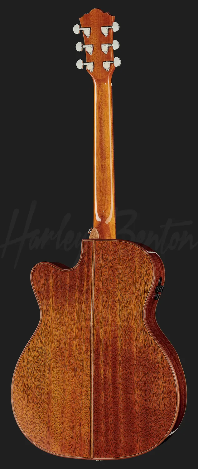 Harley Benton CLC-650SM-CE BK Akustikgitarre Mahagoni schwarz