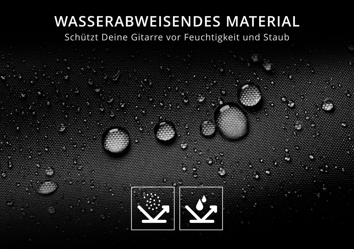 Rocktile Gitarrenkoffer Konzertgitarre 4/4 Hartschale