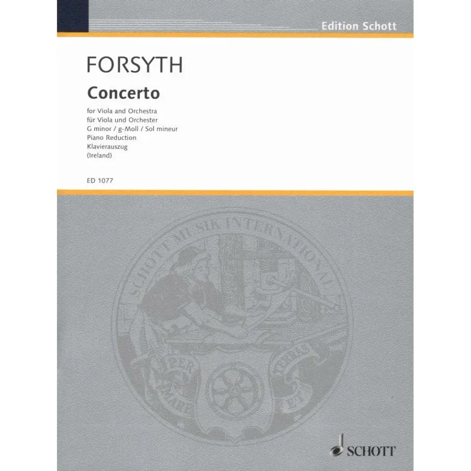 Forsyth Violakonzert g-Moll Noten Viola Klavier Schott