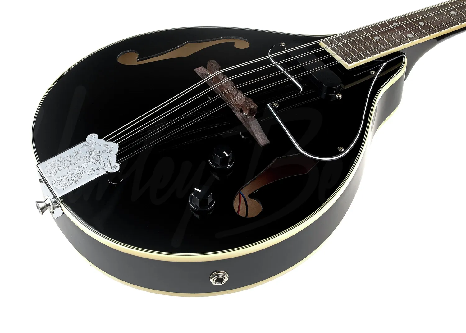 Harley Benton Custom MA-50E Mandoline Black Elektro A-Style