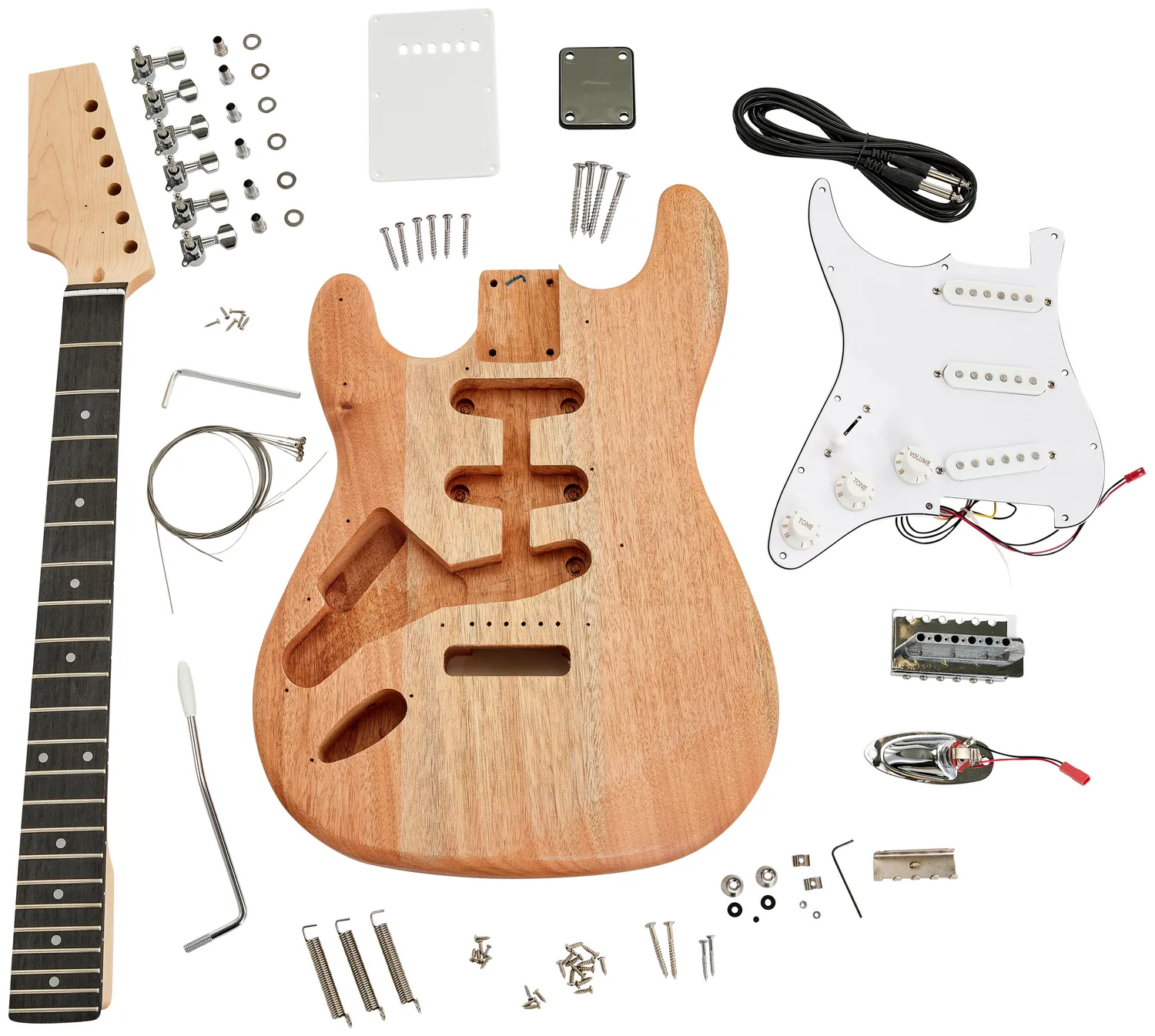 Harley Benton ST-LH DIY-Kit E-Gitarren-Bausatz Linkshänder
