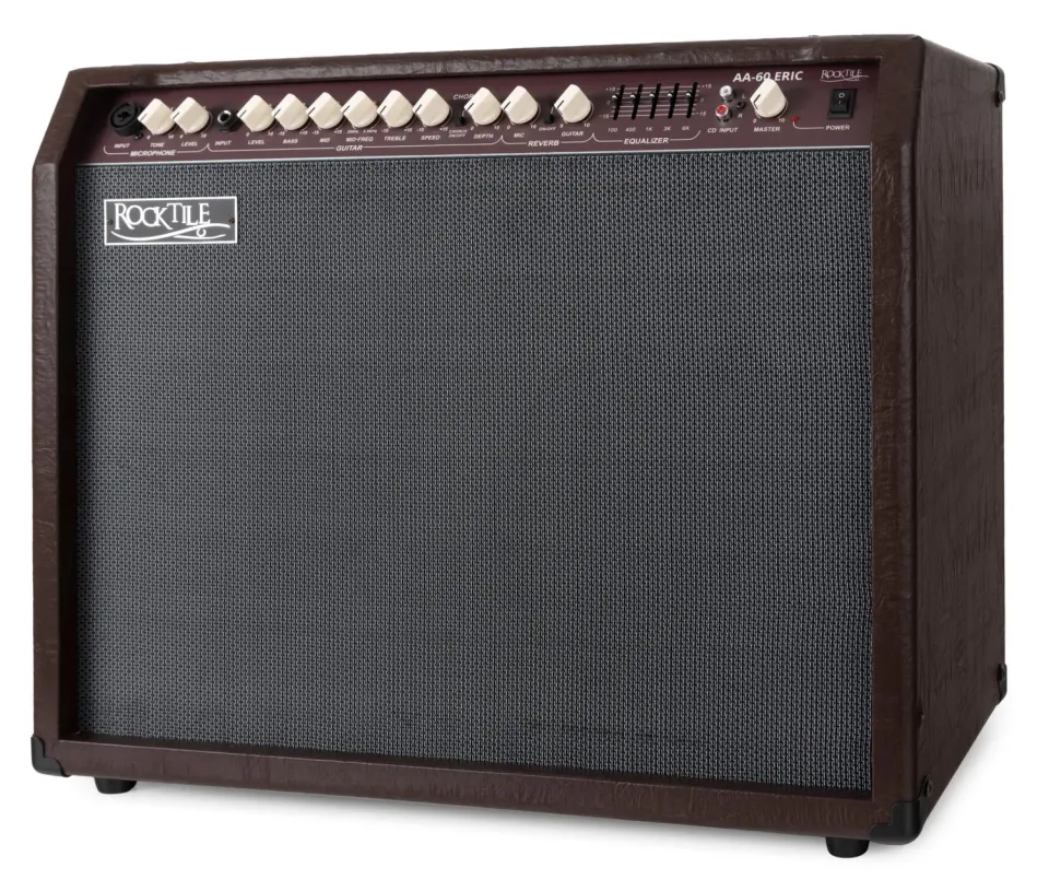 Rocktile AA-60 Eric Akustikverstärker 60W braun 2-Kanal