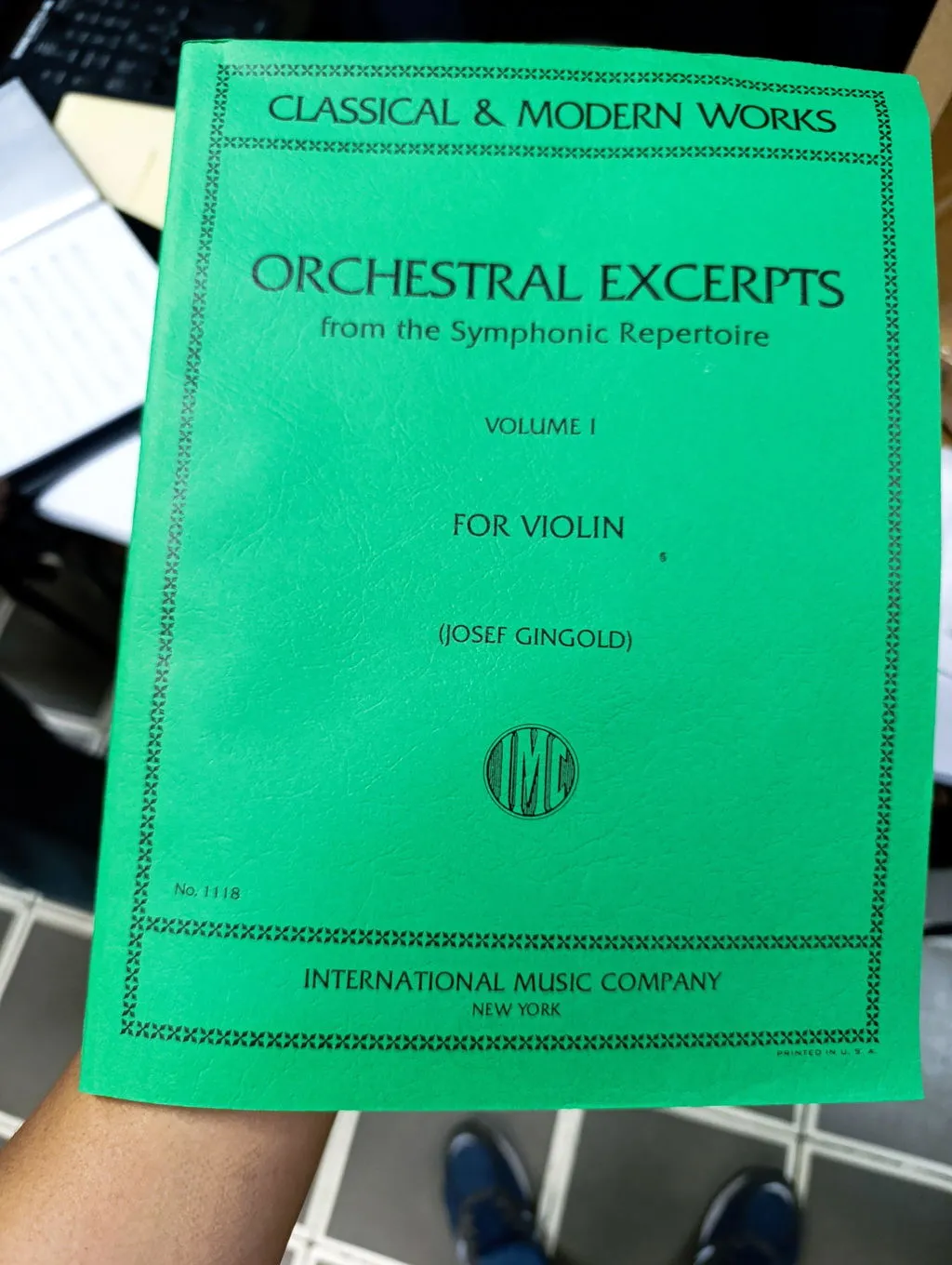 International Orchestral Excerpts Vol.1 Violine Noten Gingold