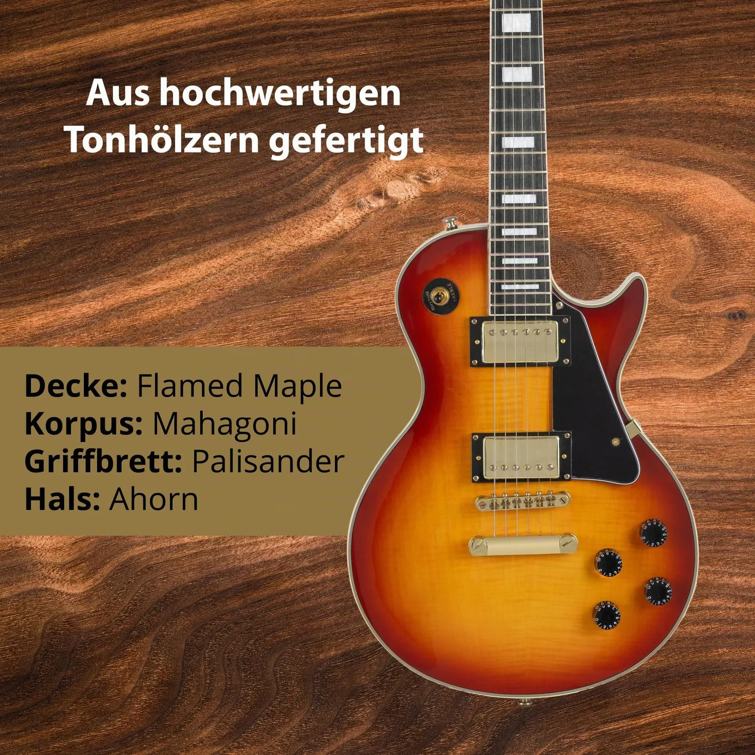 Rocktile Pro L-200OHB E-Gitarre Orange Honey Burst