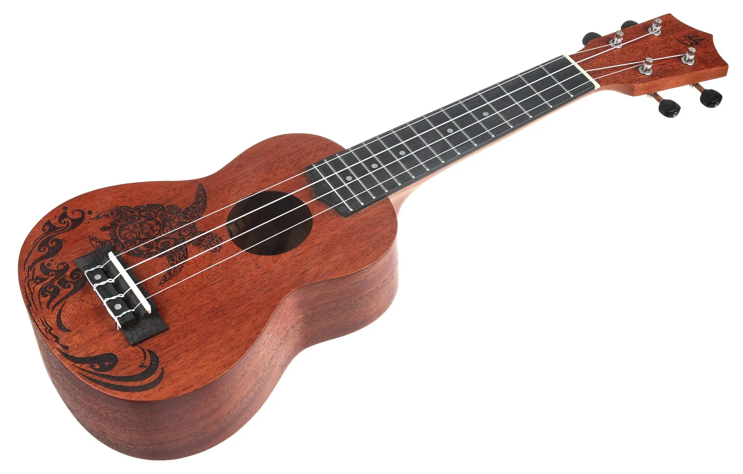 Harley Benton Kahuna-S Turtle Ukulele Sopran Mahagoni