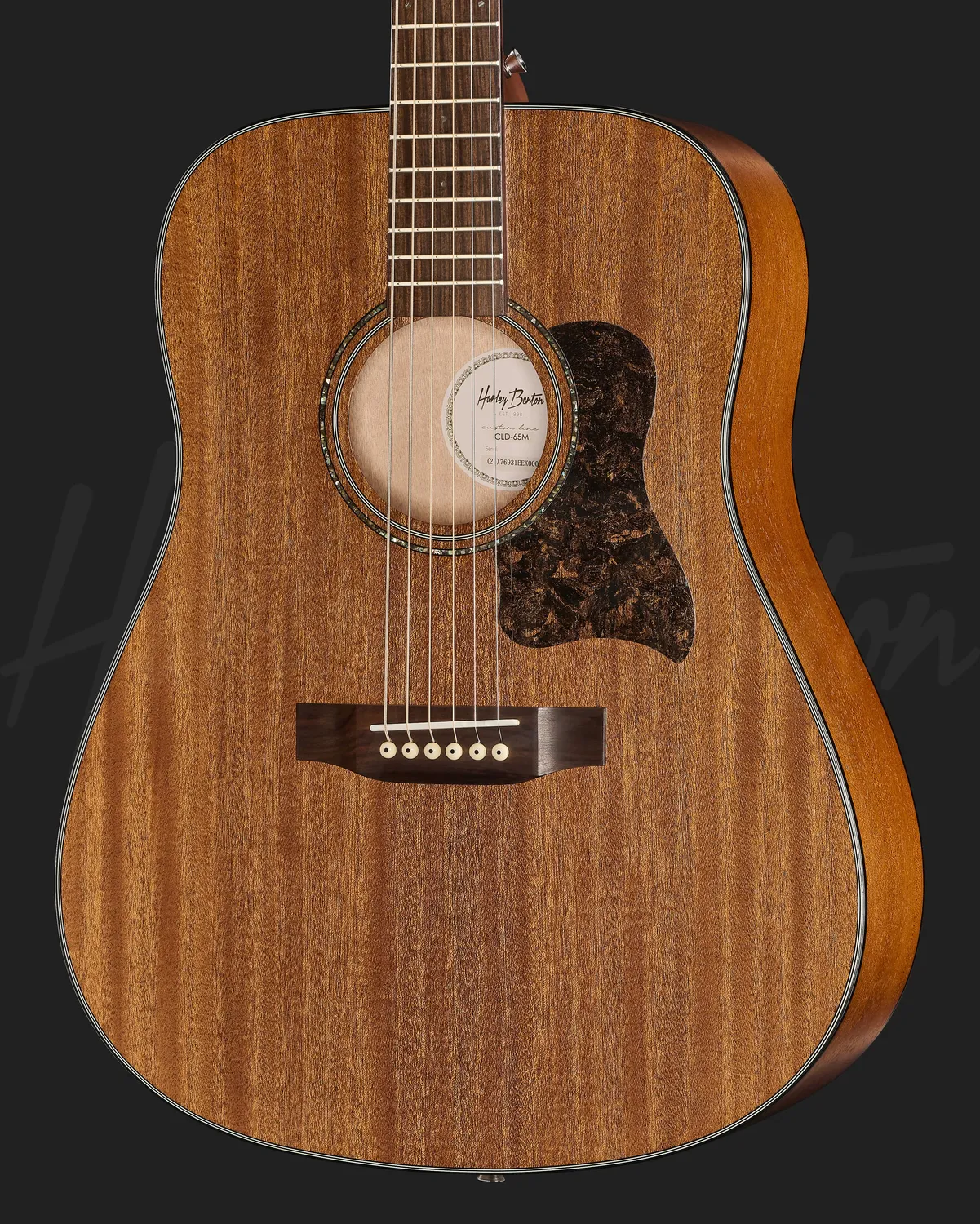 Harley Benton Custom Line CLD-65M Westerngitarre natur Mahagoni massiv