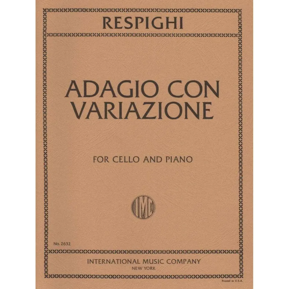 International Respighi Adagio con Variazioni Cellonoten Klavier