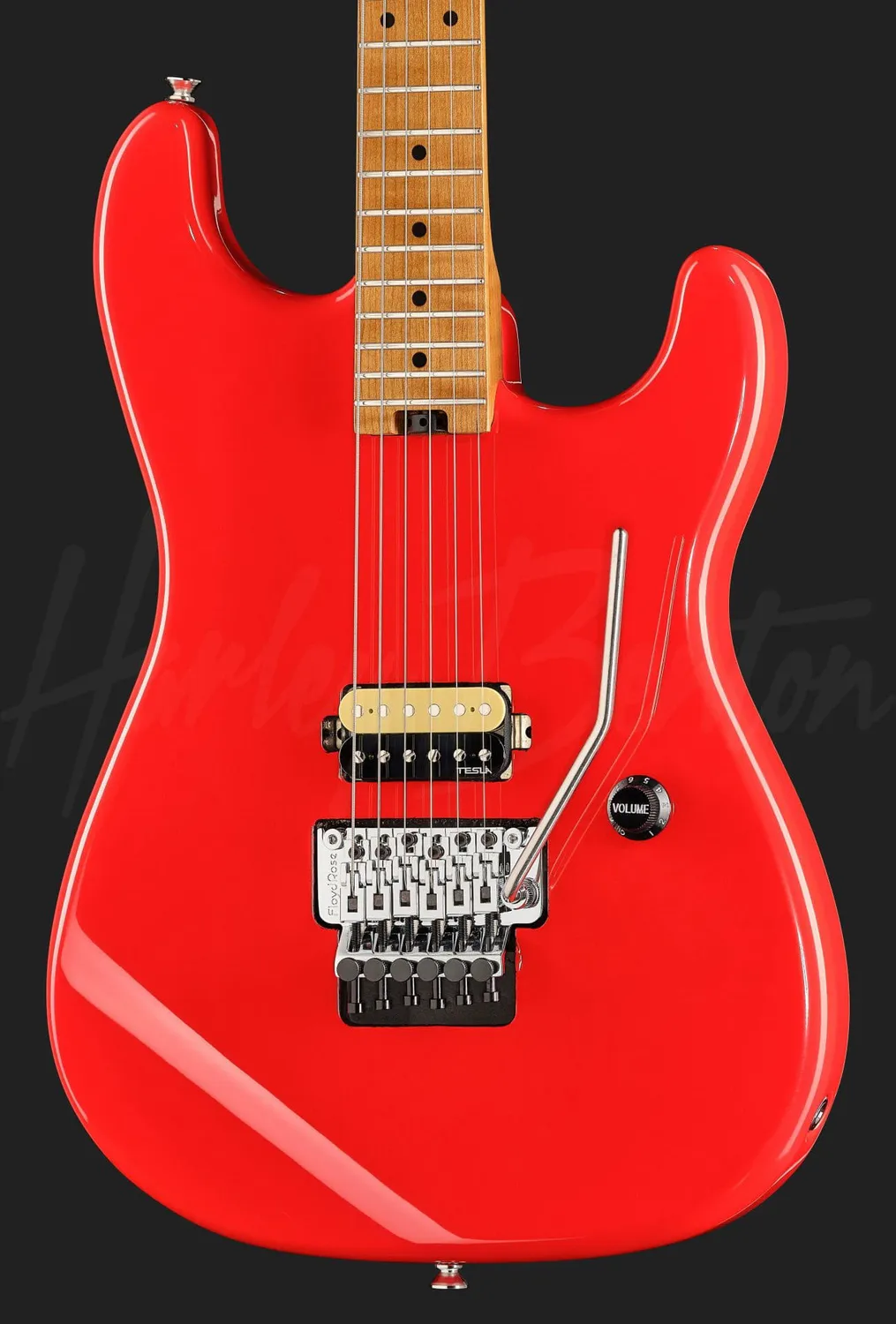 Harley Benton ST-80FR MN E-Gitarre Radiant Red 1PU